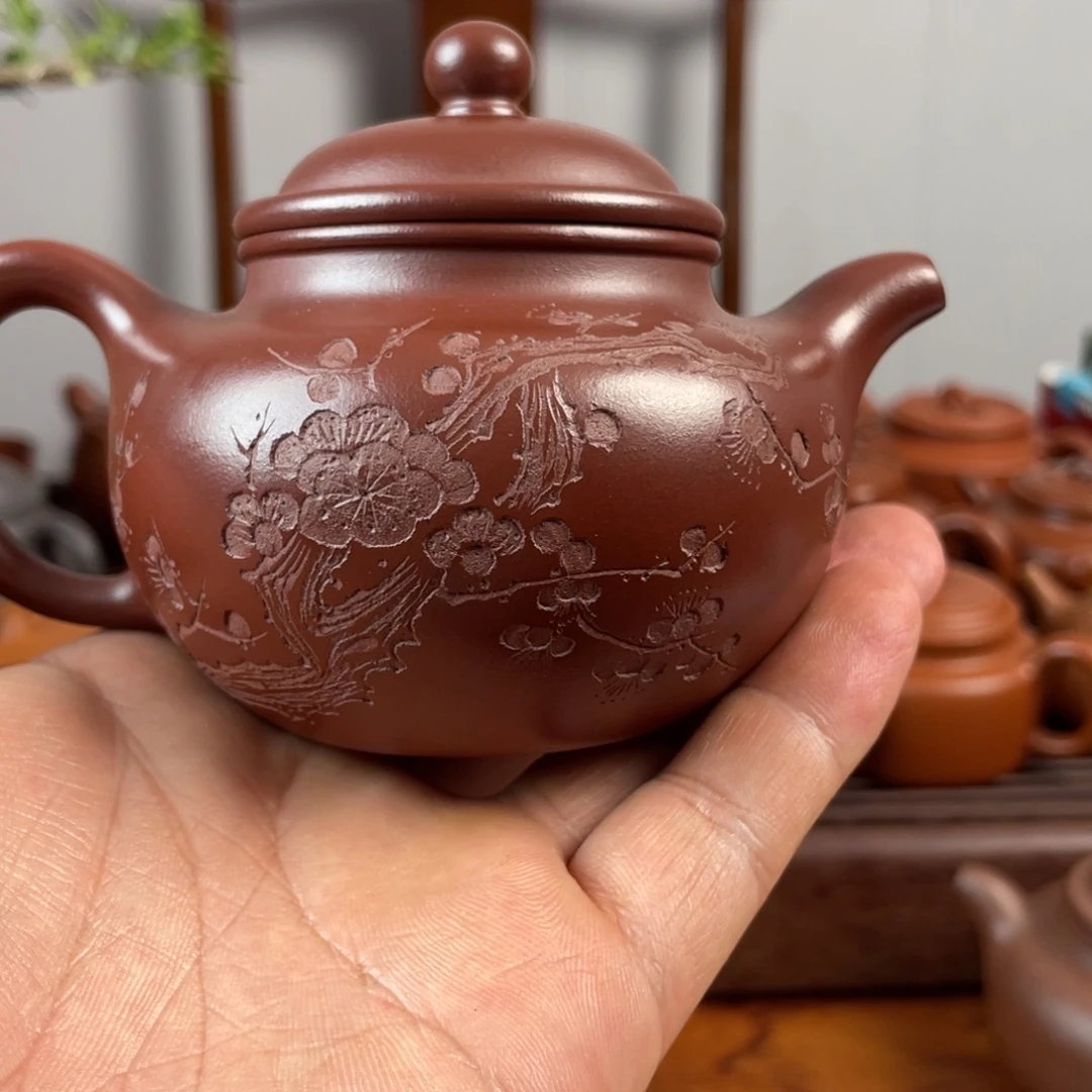 紫砂茶宠仿古龙血砂