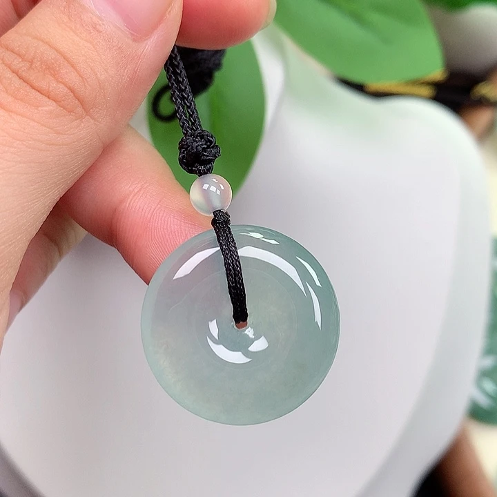颈饰未镶嵌翡翠平安扣 24.2x5.5mm
