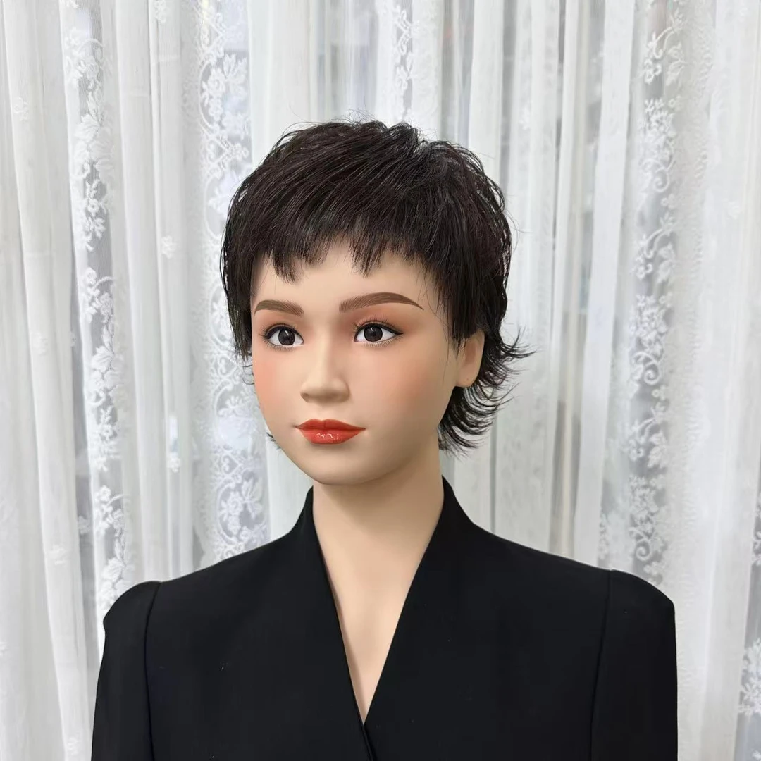 10号 时尚个性女人味挂耳式小翻翘假发 适合年龄40-60岁之间女性