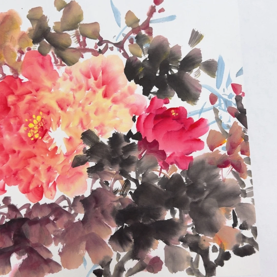 国画纯手绘山水花鸟作品