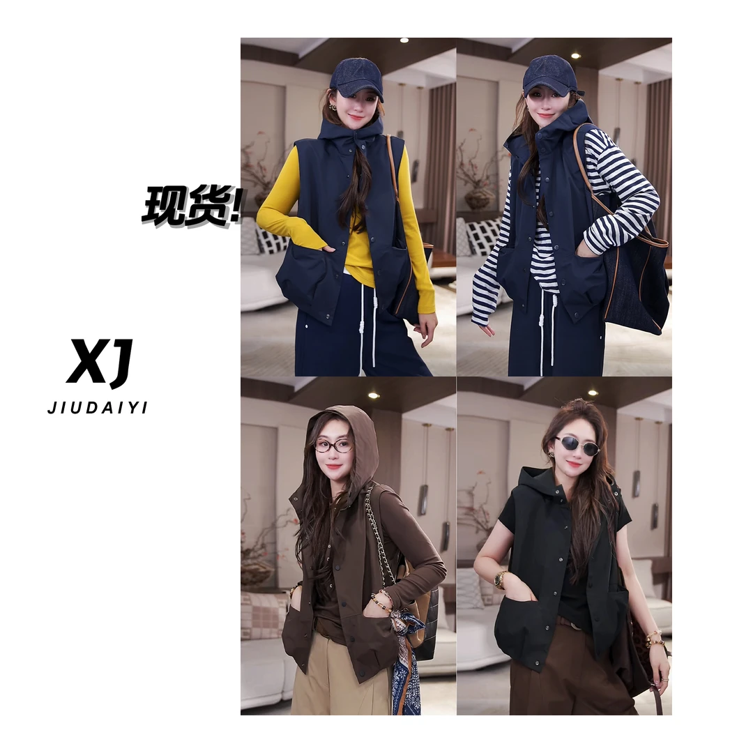 玖黛衣现货【摩登教主】新款百搭显瘦休闲时尚遮肉短外套 WTJ43123