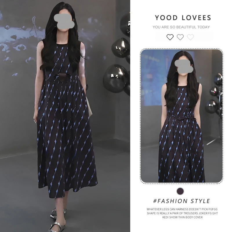 法式高级感通勤连衣裙女2025夏季流行单品新款长裙大方得体的裙子