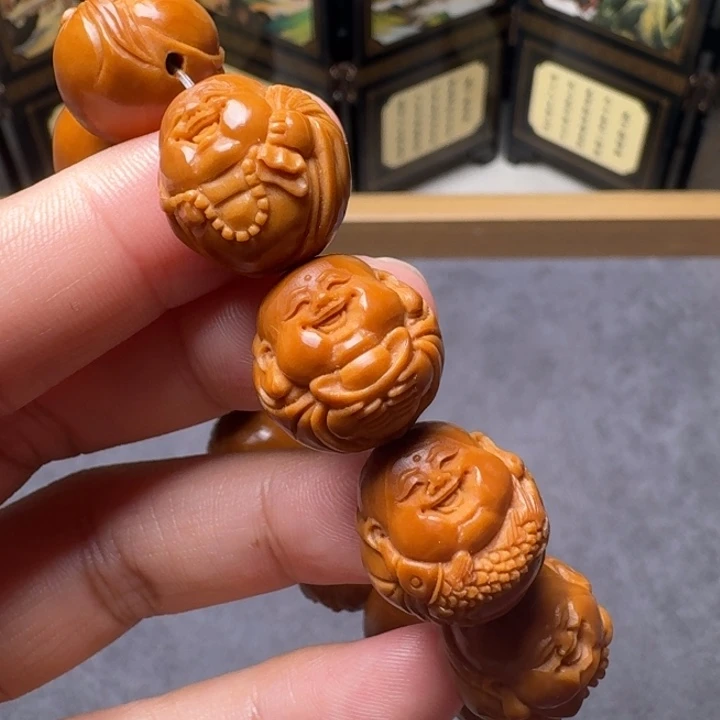 手串/手链橄榄核小尺寸光背弥勒