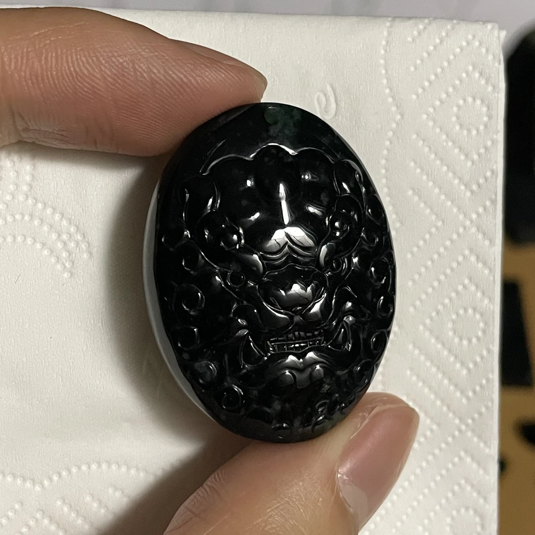 天然翡翠A货 兽头h