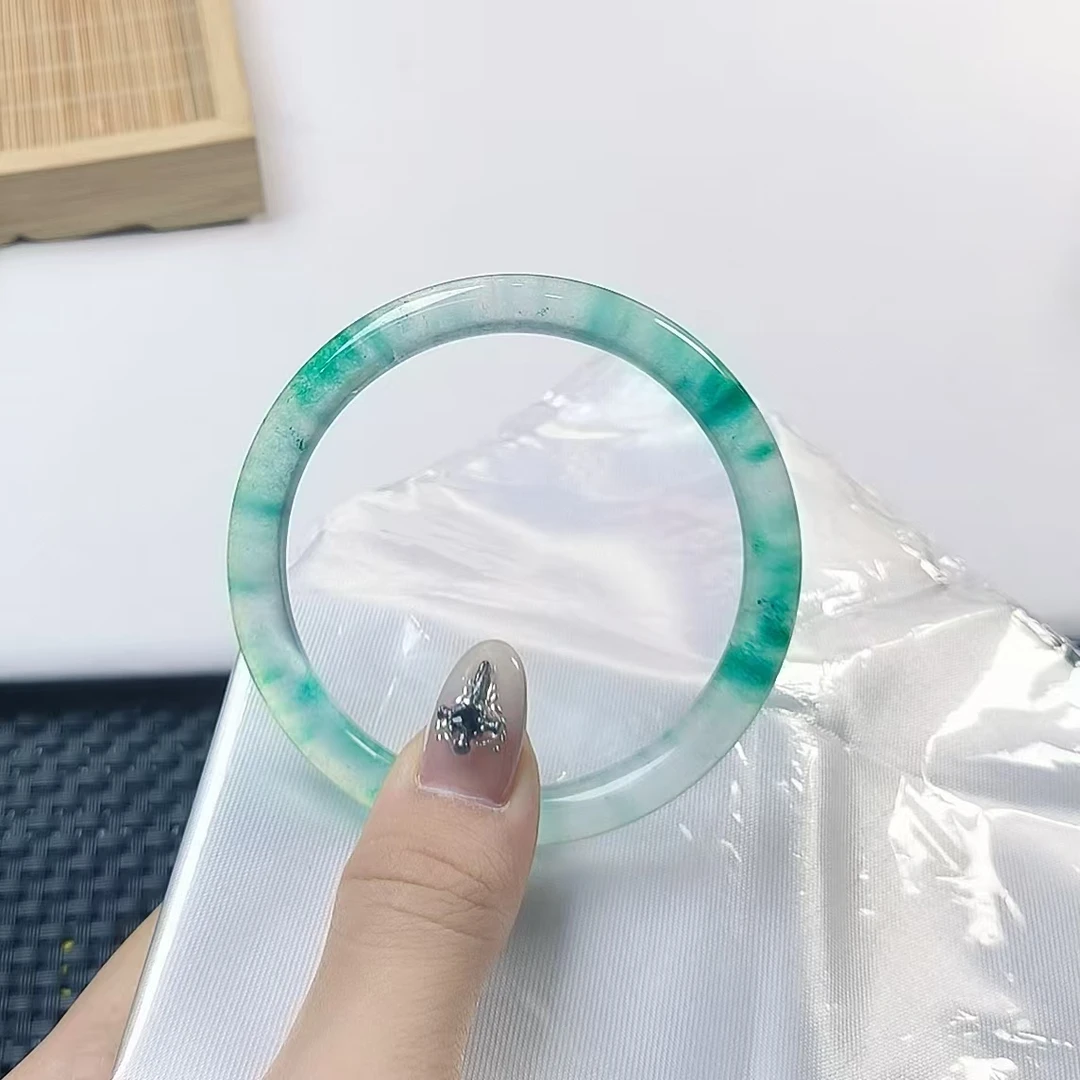 （聚宝严选）冰飘花细圆条手镯妈妈款时尚百搭气质精美小众精致