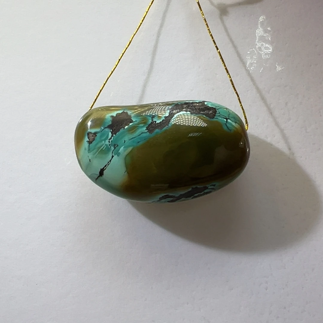 绿松石未镶嵌挂件