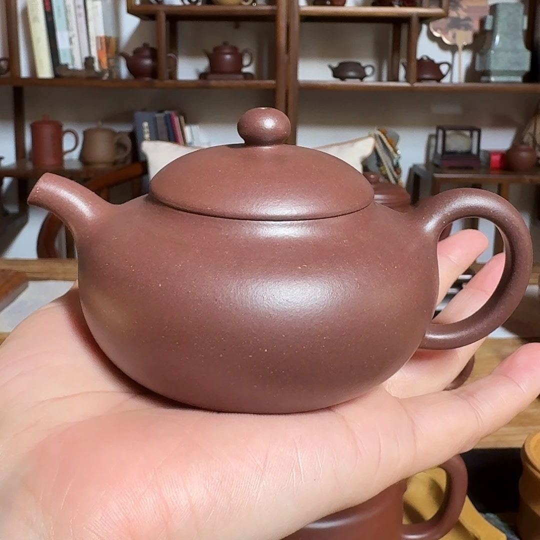 底槽青茶壶童心壶，原矿底槽青