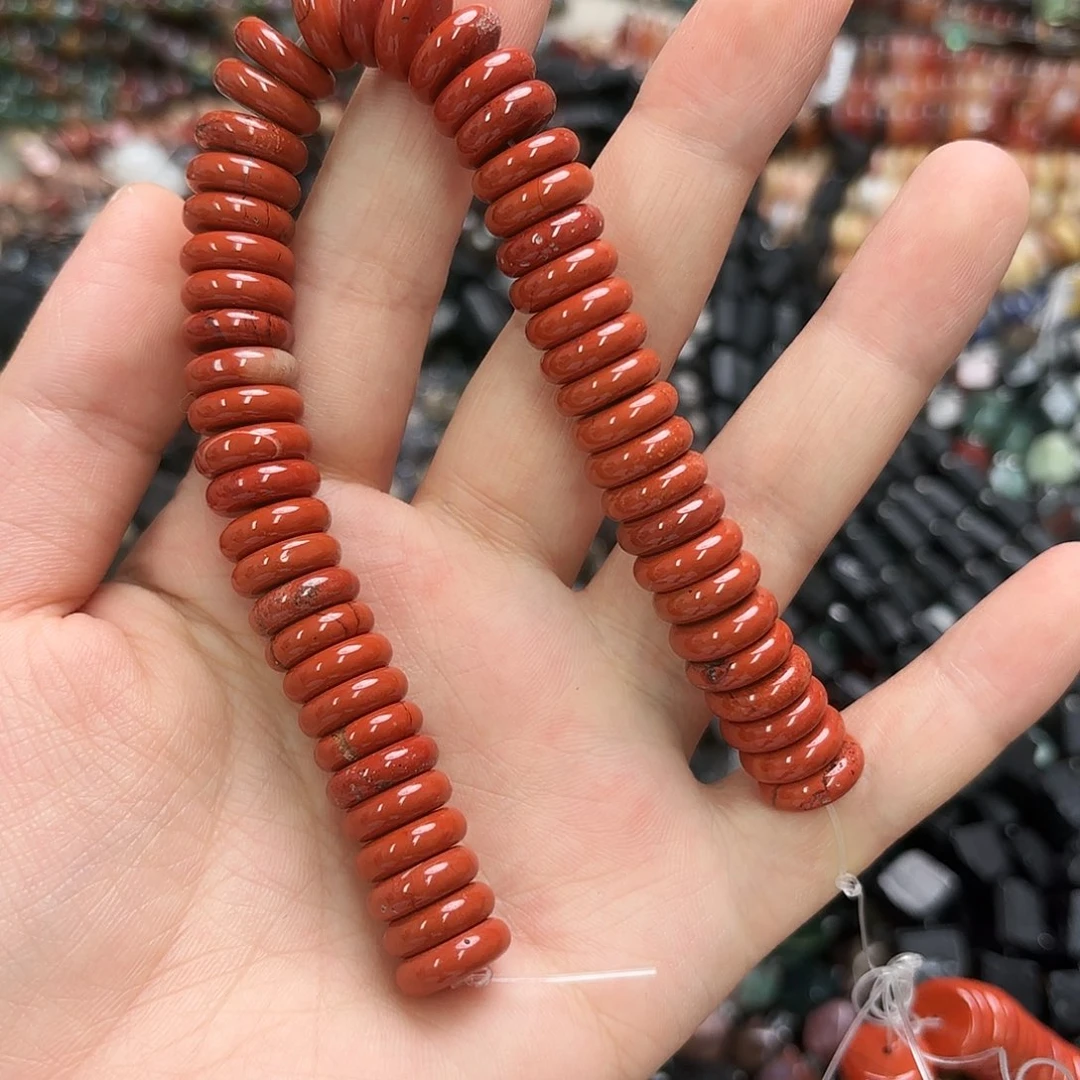 玛瑙/玉髓未镶嵌珠宝半成品卡12红石算盘短条