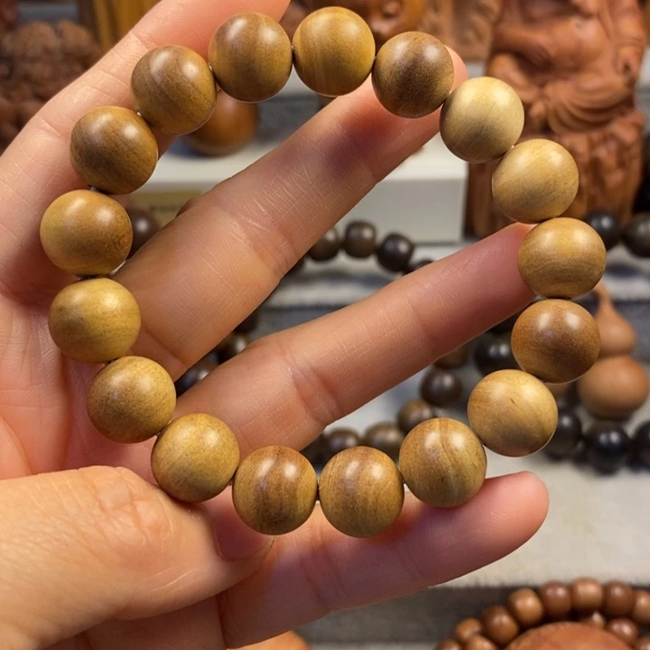 手串/手链檀香木老山檀奶香1.2黄肉