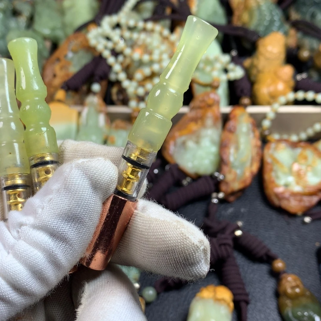 蛇纹石玉岫玉合金大***儿
