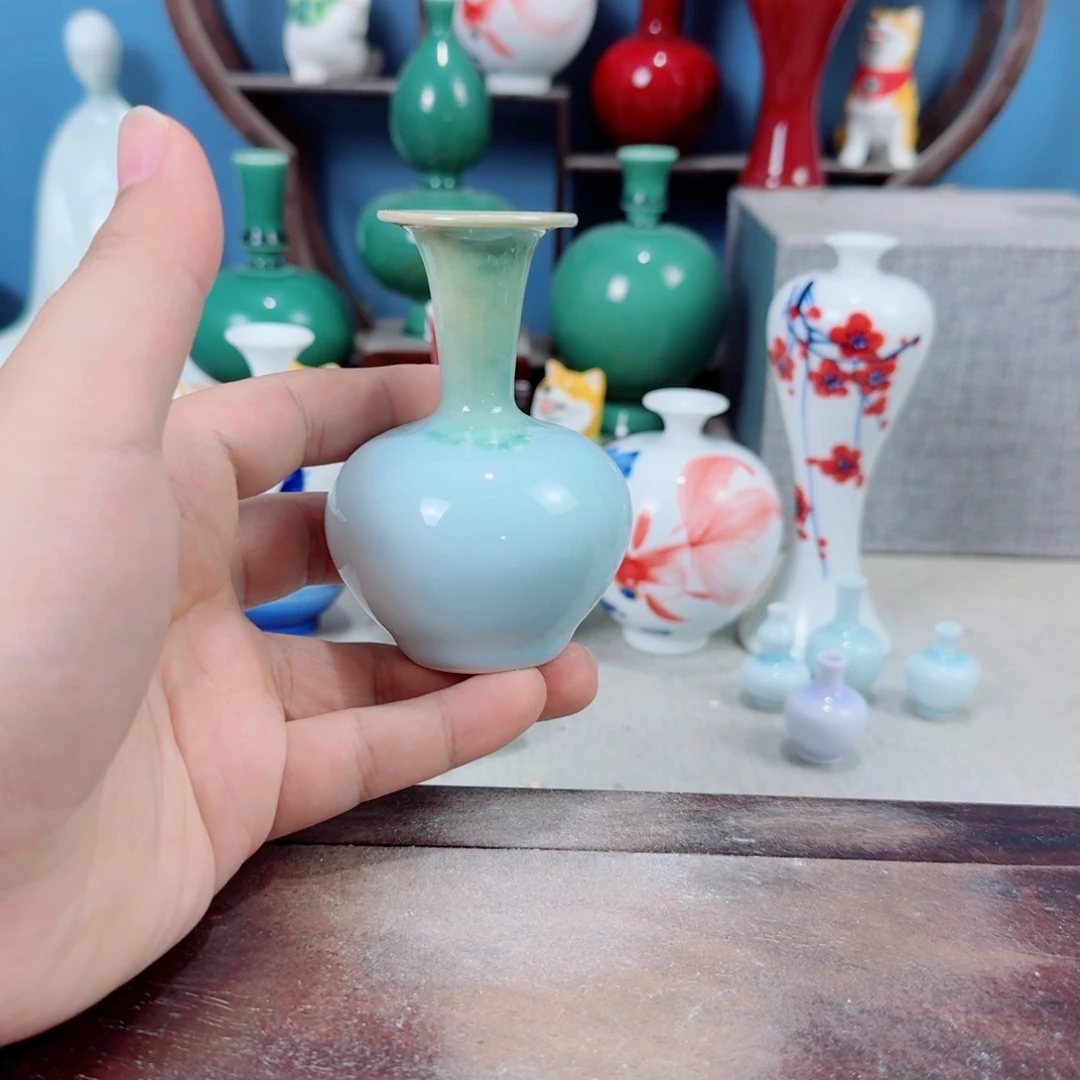 陶瓷手工小花器摆件