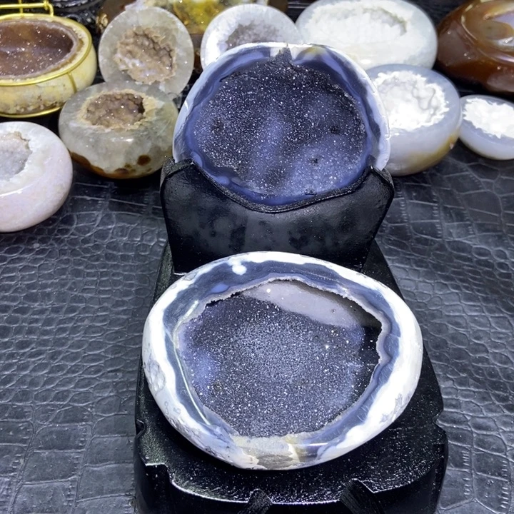 珠宝半成品水晶未镶嵌聚宝盆