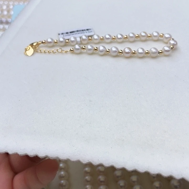 淡水珍珠手链未镶嵌卡6➕