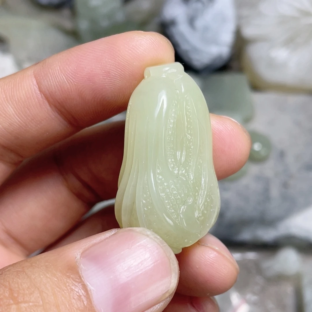 颈饰银S925镶嵌和田玉
