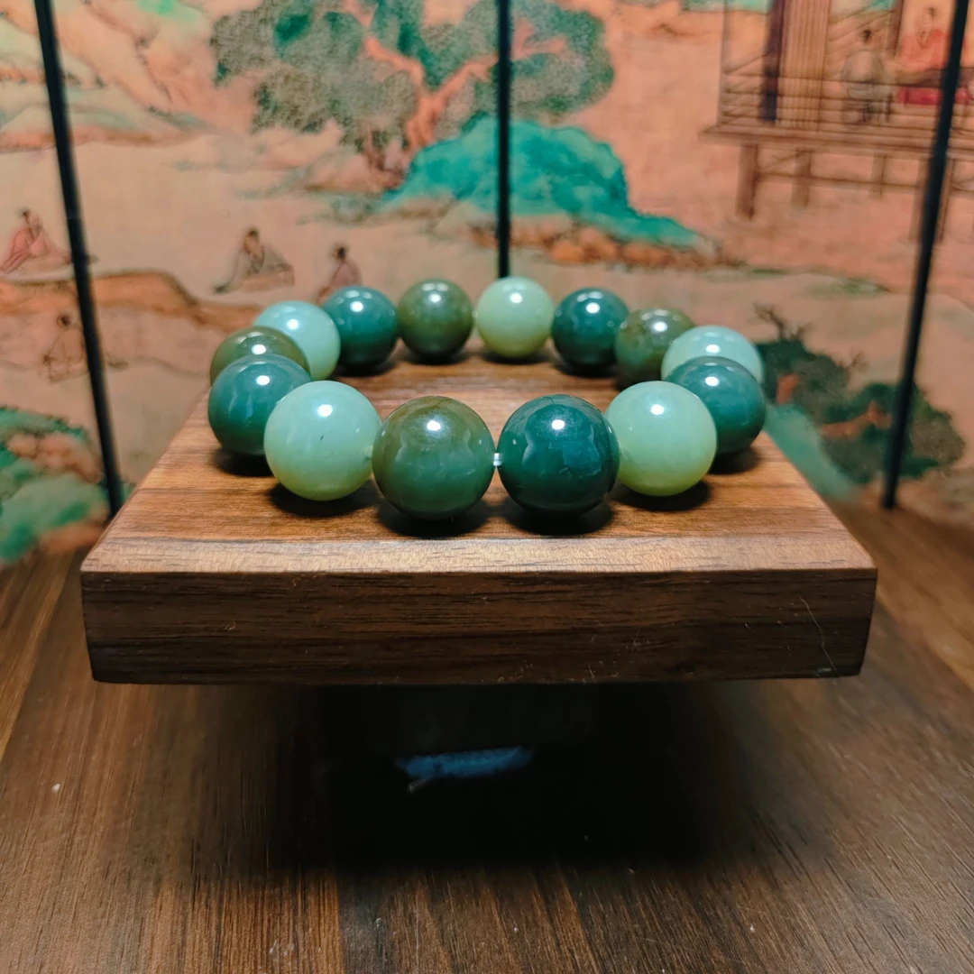 L和田玉多宝圆珠手串（卡16）1871