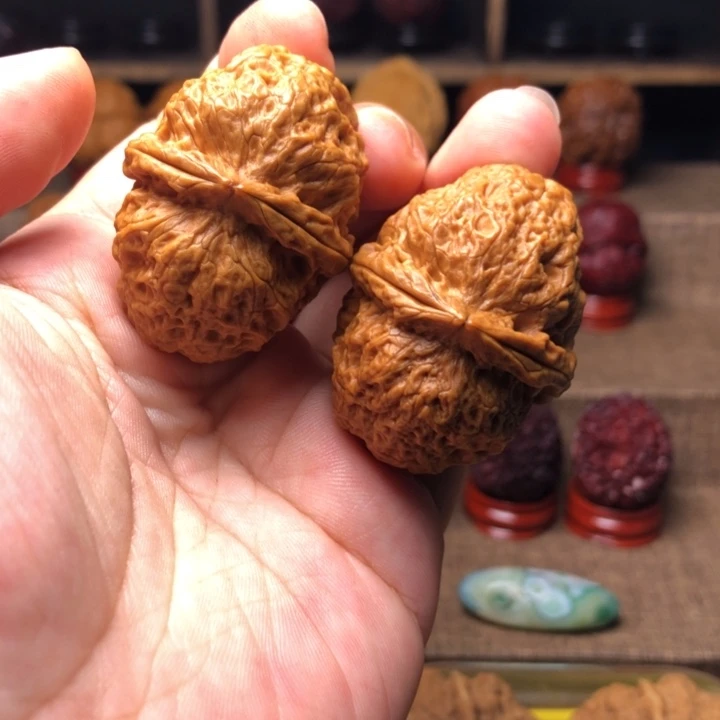 把件橄榄核54卧龙元宝42