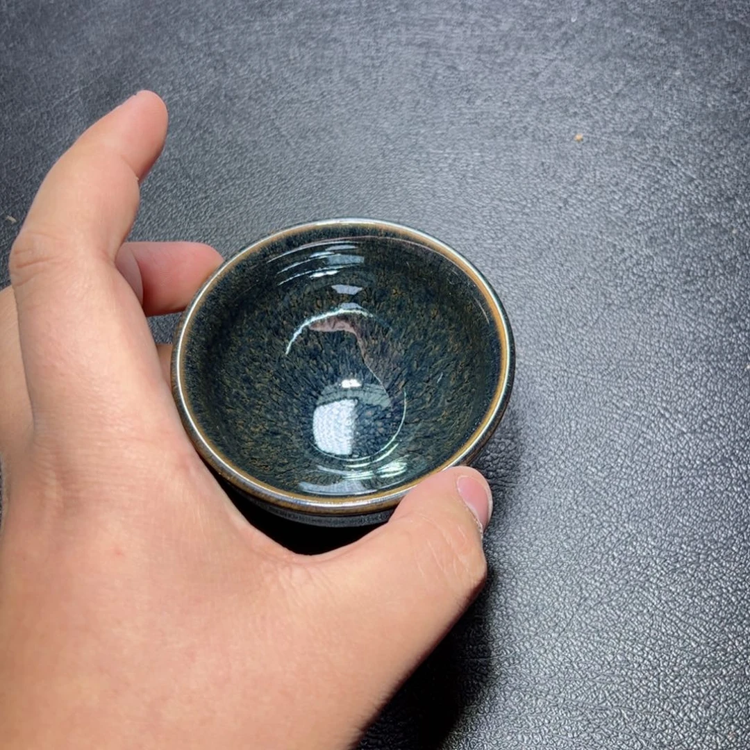 茶盏水墨建窑建盏主人杯