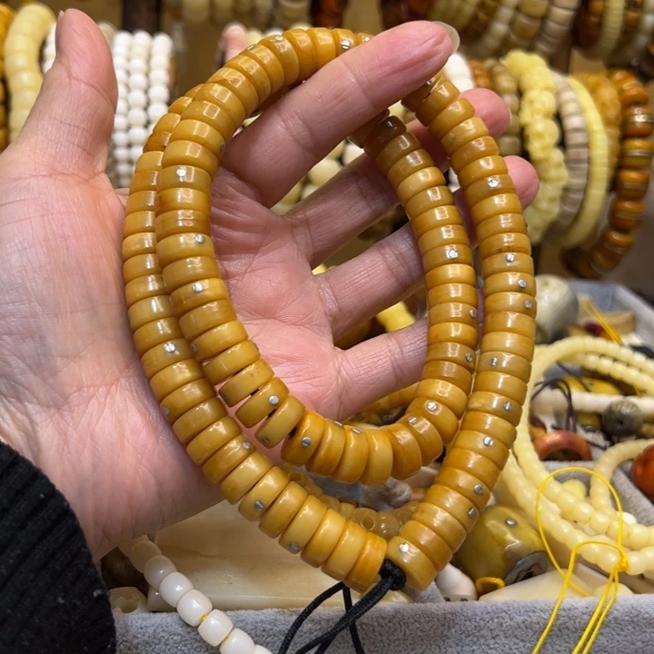 牛骨手串/手链直径12镶嵌