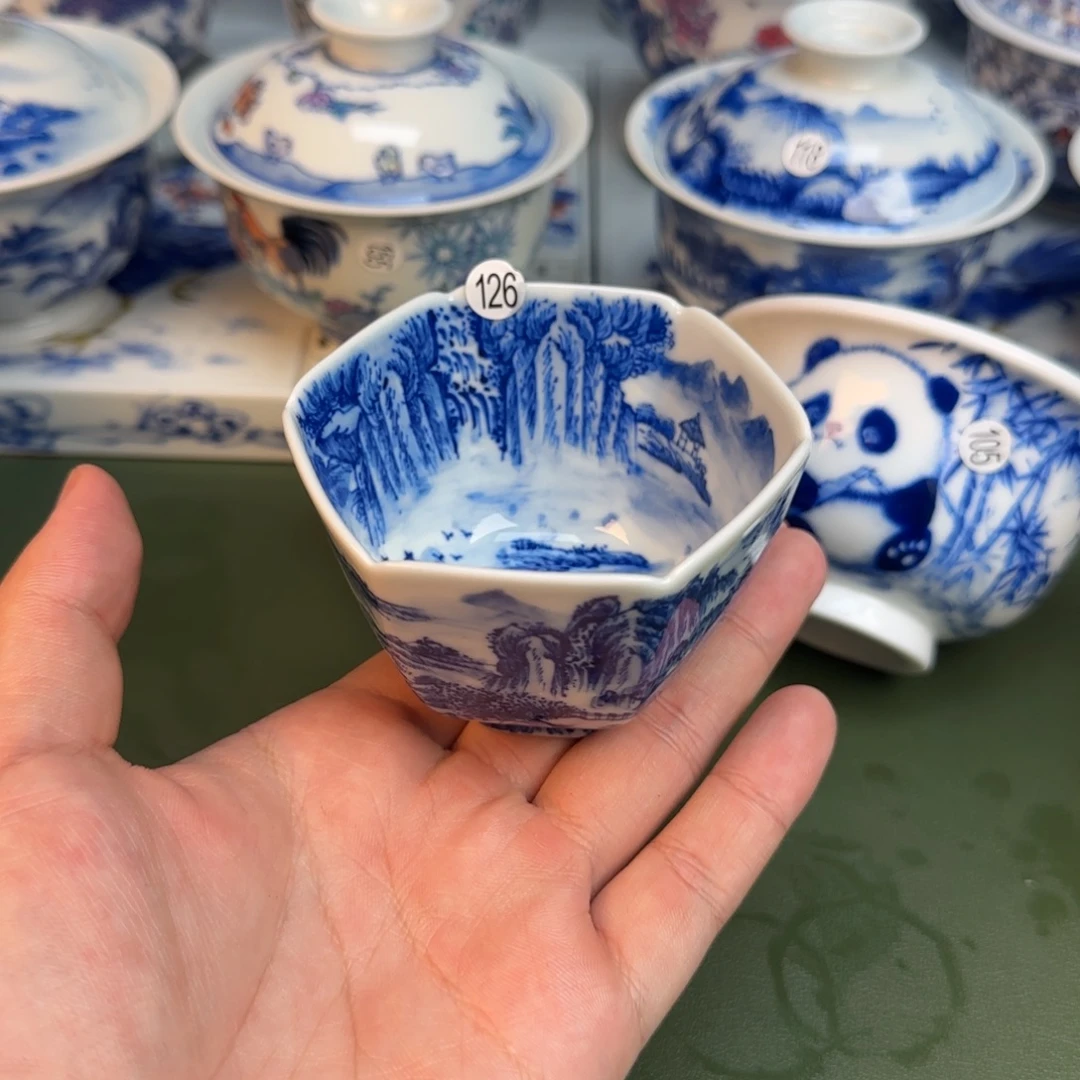 彦祖纯手工手绘茶具126