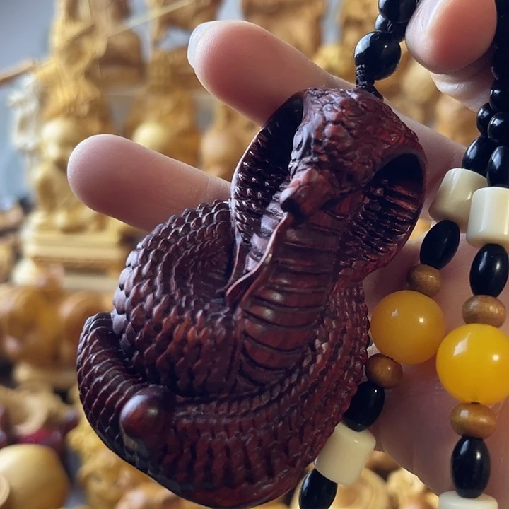 柏木（崖柏）紫檀木盘蛇