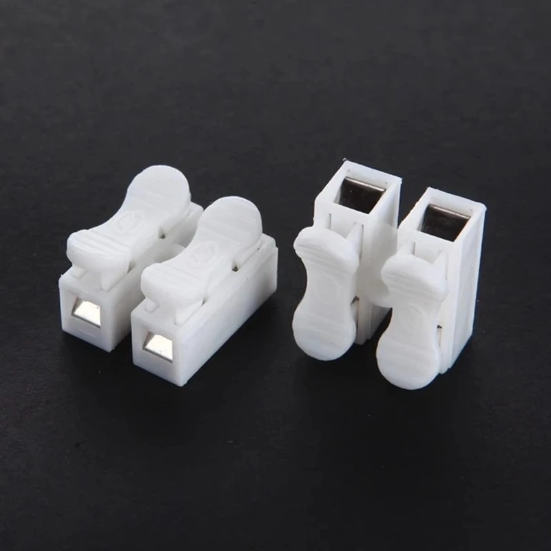 经久耐用快速接线端子连线器LED灯具电线连接器CH-2对接头按压式