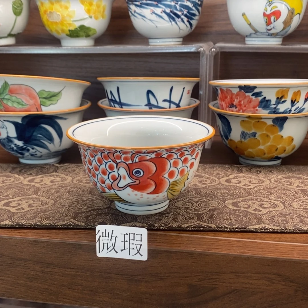 釉下彩老陶泥手工绘制