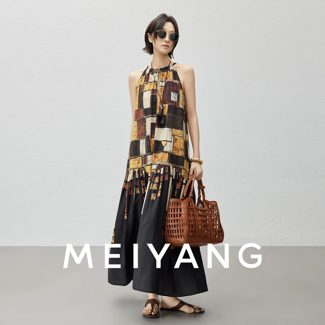 A美洋MEIYANG 生日裙二号【商场同款】 一年一件~挂脖连衣裙