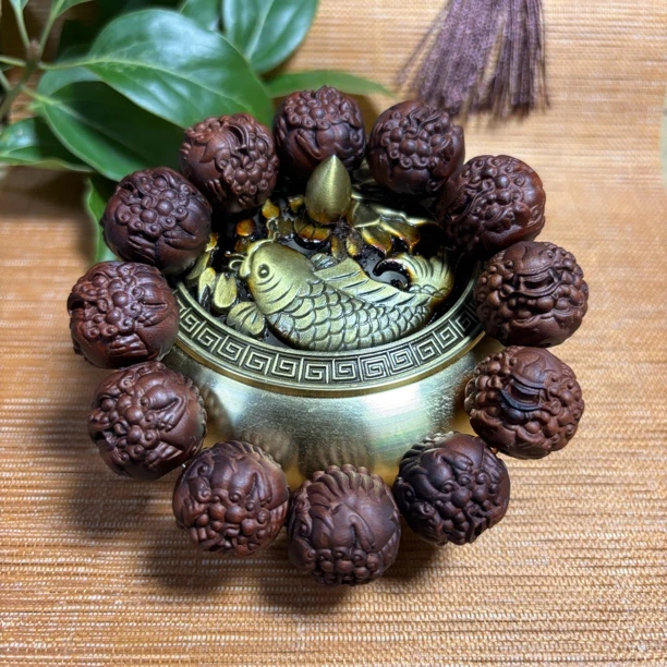 貔貅男士手串盘玩高质量 【龙虎山】雷击枣木招财木串男士高档手串