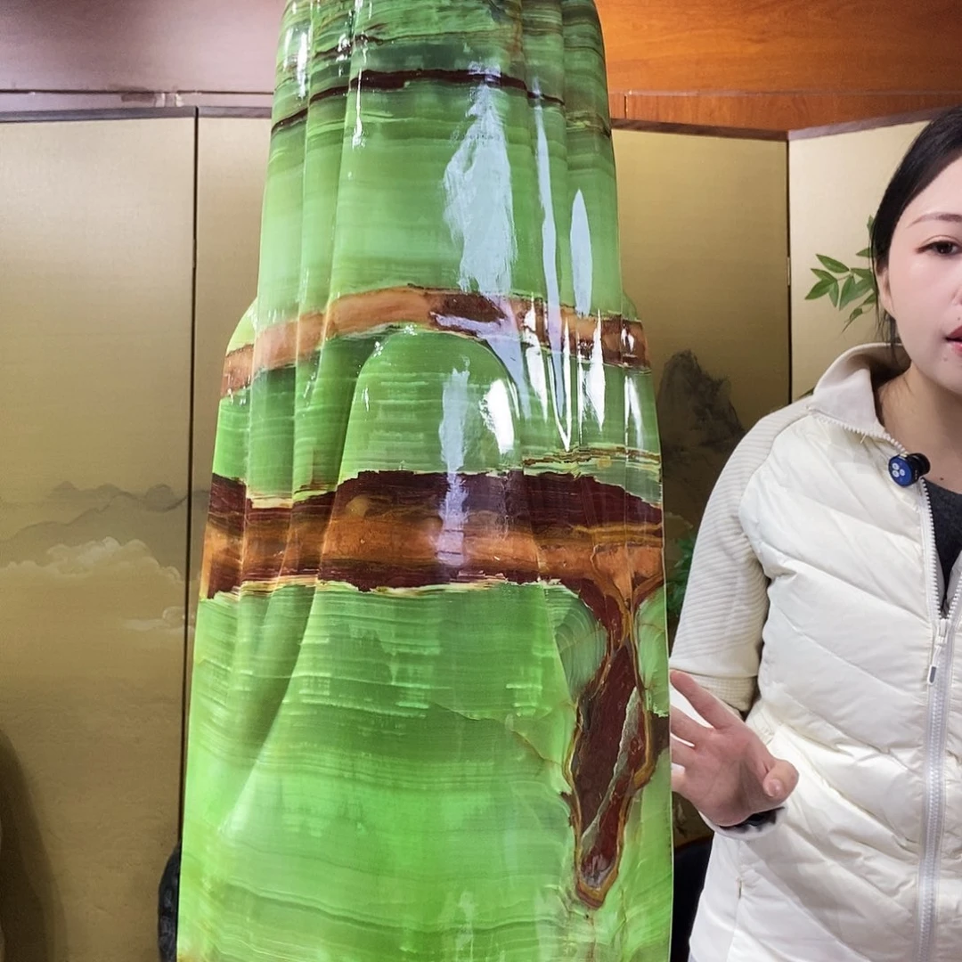 石材山水画作品摆件