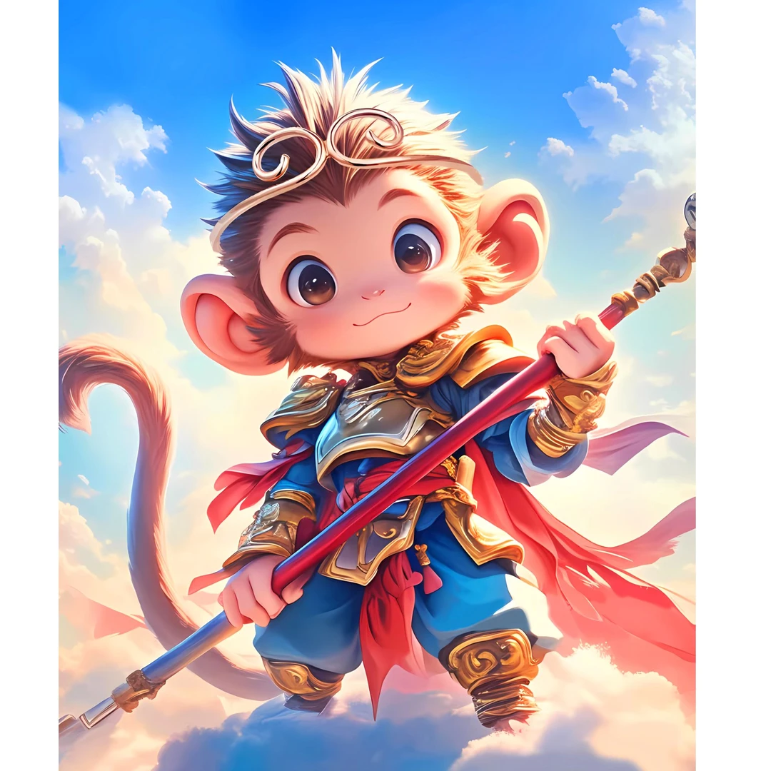 悟空成人解压玩具儿童益智玩具木质异形拼图diy新年礼物