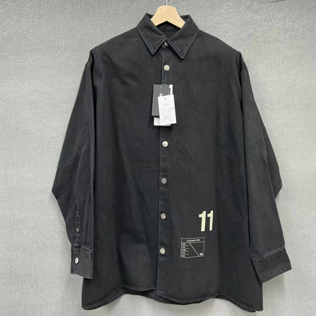 全新未使用 Raf Simons 拉夫西蒙超廓形做旧牛仔衬衫带吊s码
