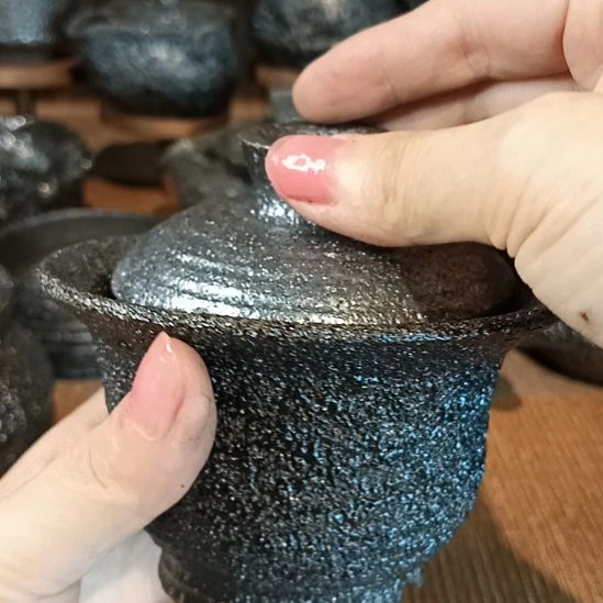 荥经黑砂茶具茶杯