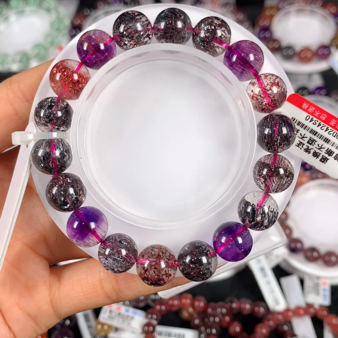 水晶手链未镶嵌毒液黑加仑超七11