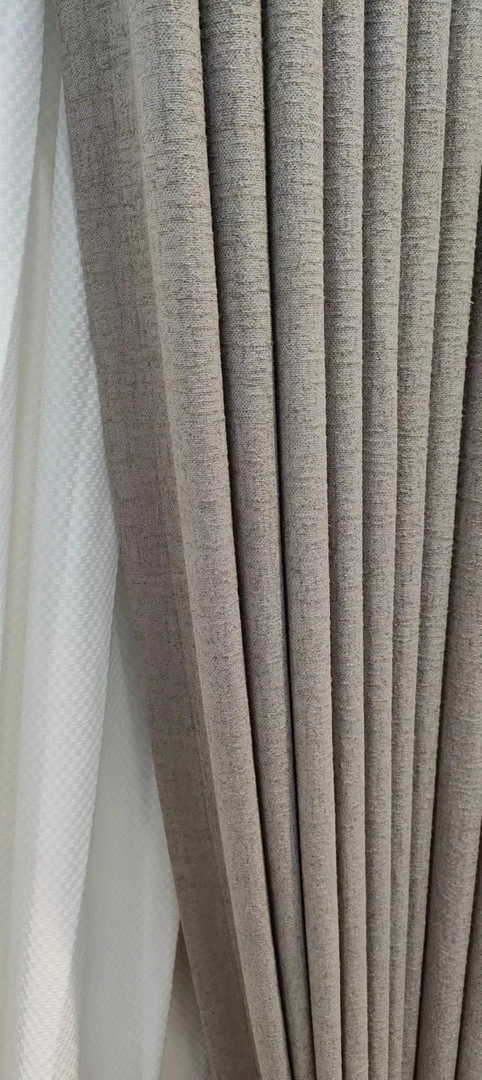 新款丝绒全遮光窗帘卧室奶茶色防光遮阳隔热防晒布