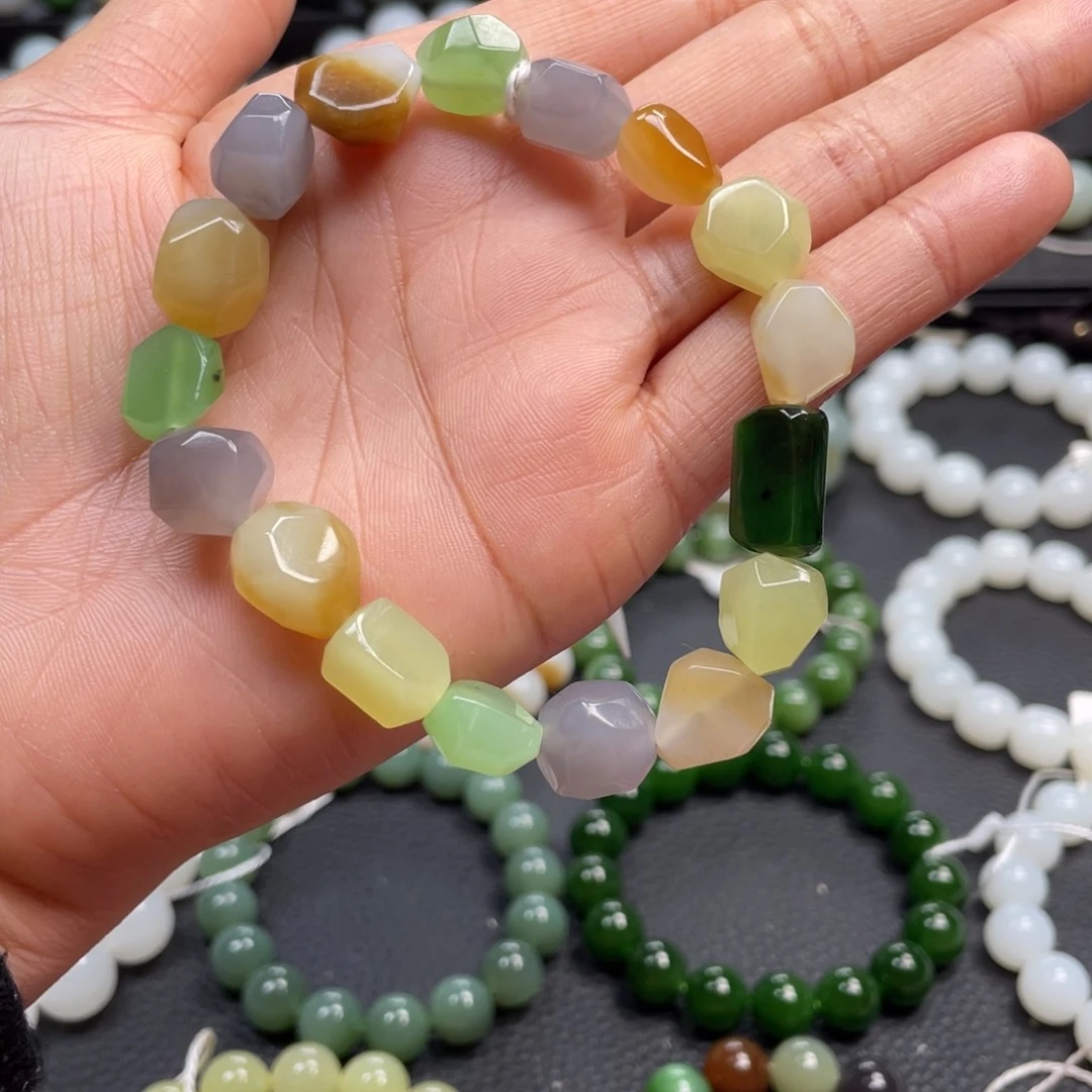 和田玉未镶嵌手链