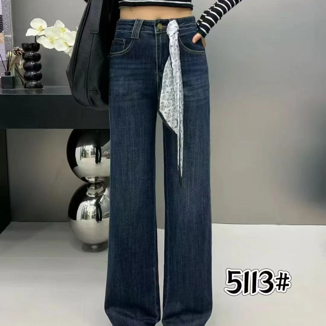 〖铃铛精选〗513休闲窄版牛仔直筒裤
