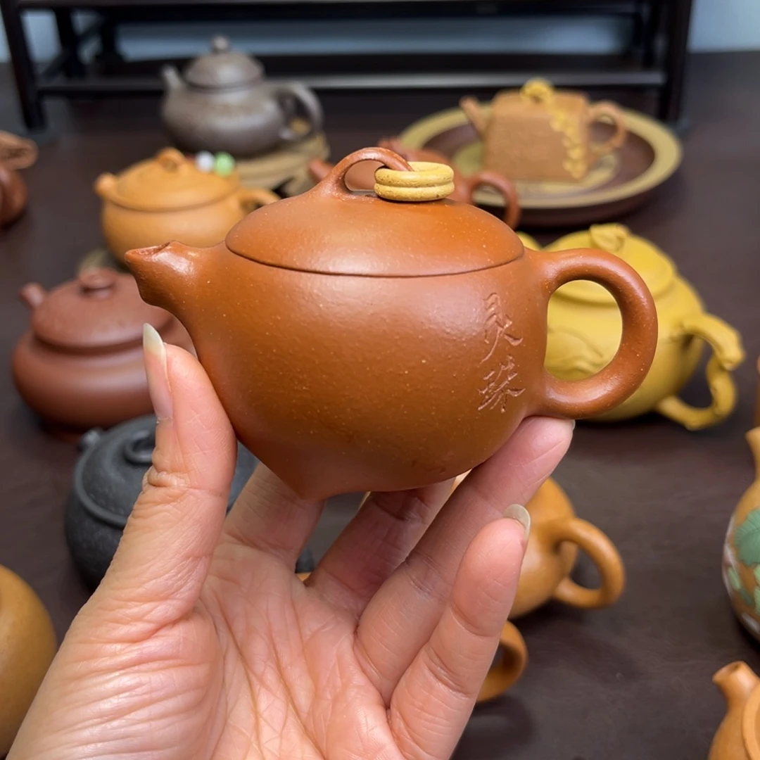 木***。紫砂茶壶手工制作原矿紫砂