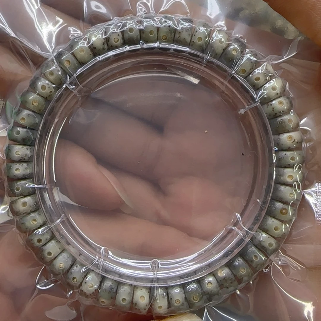 星月菩提手串105高端黑冰星月菩提94片片单圈