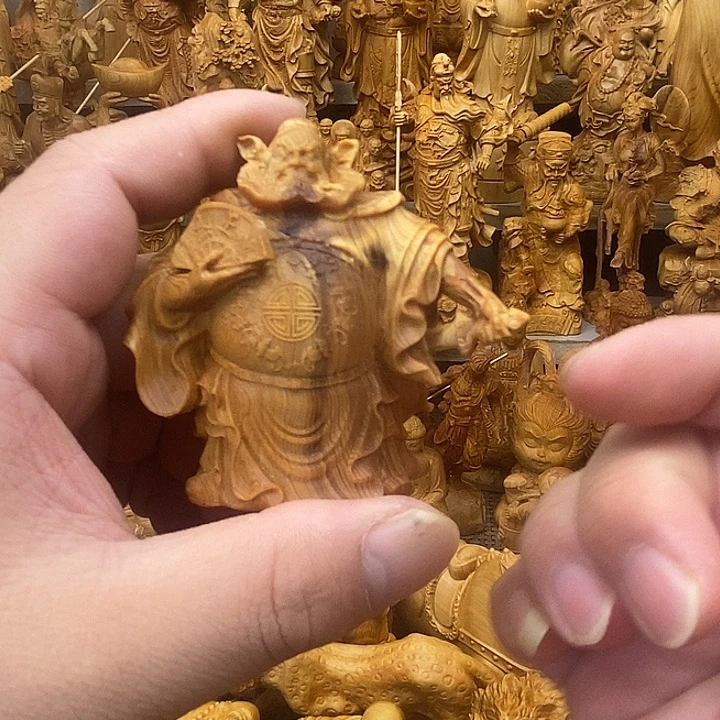 欢***豆香榧木崖柏木钟馗