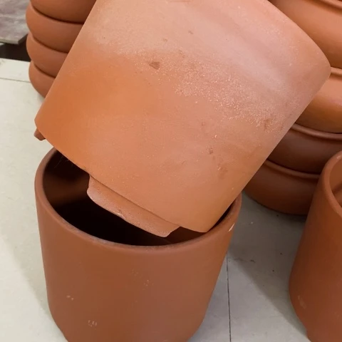 红陶粗陶花盆823