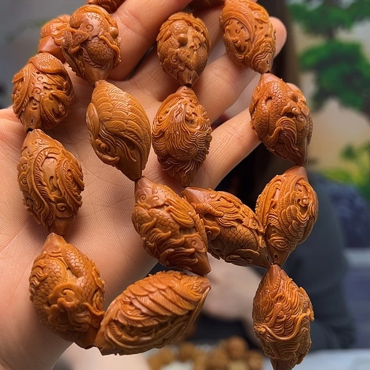 抓***脸橄榄核手串/手链橄榄核