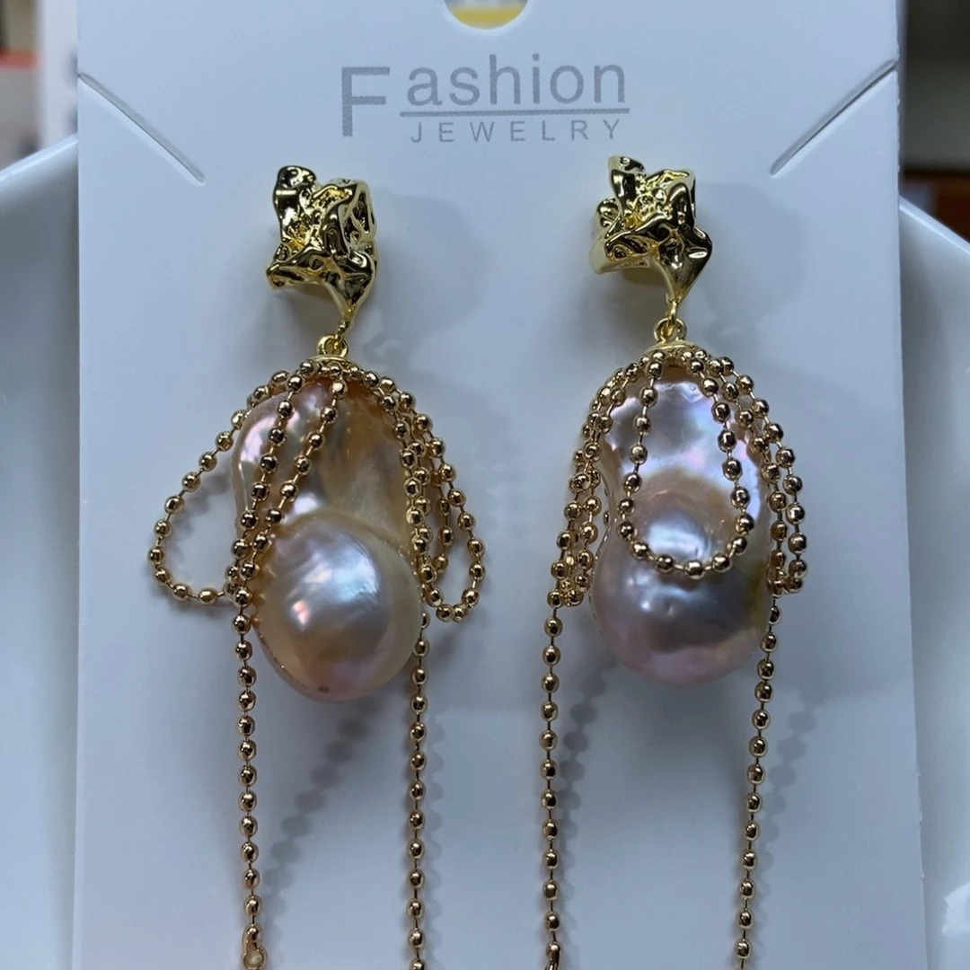 淡水珍珠耳环合金特价644