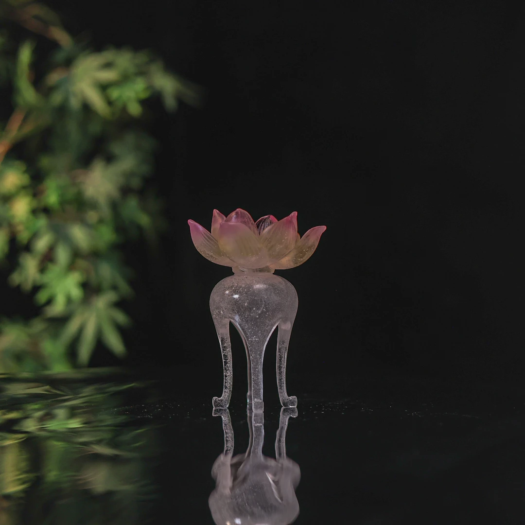 【大乔甄选】十二花神高足七月荷花茶道零配（琉璃S0658）