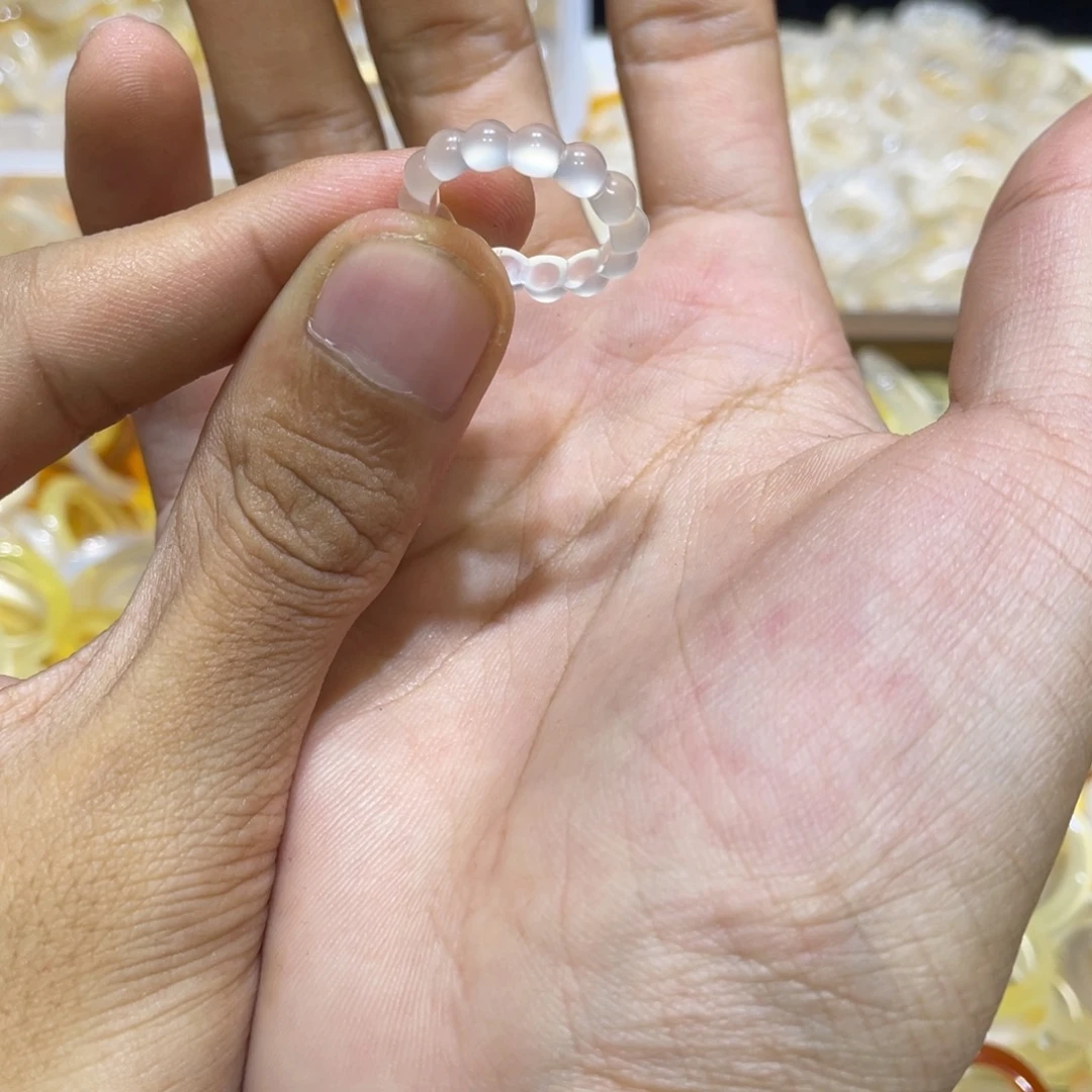 玛瑙/玉髓未镶嵌戒指95号港11