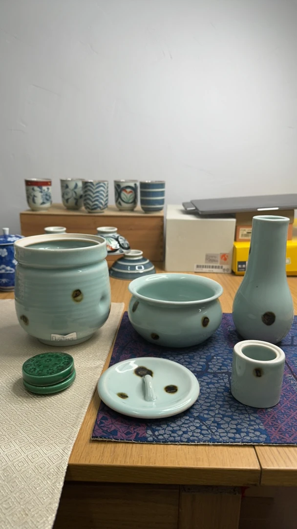 青瓷抹茶套组5件