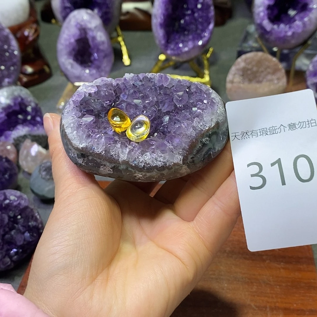 珠宝半成品未镶嵌紫晶