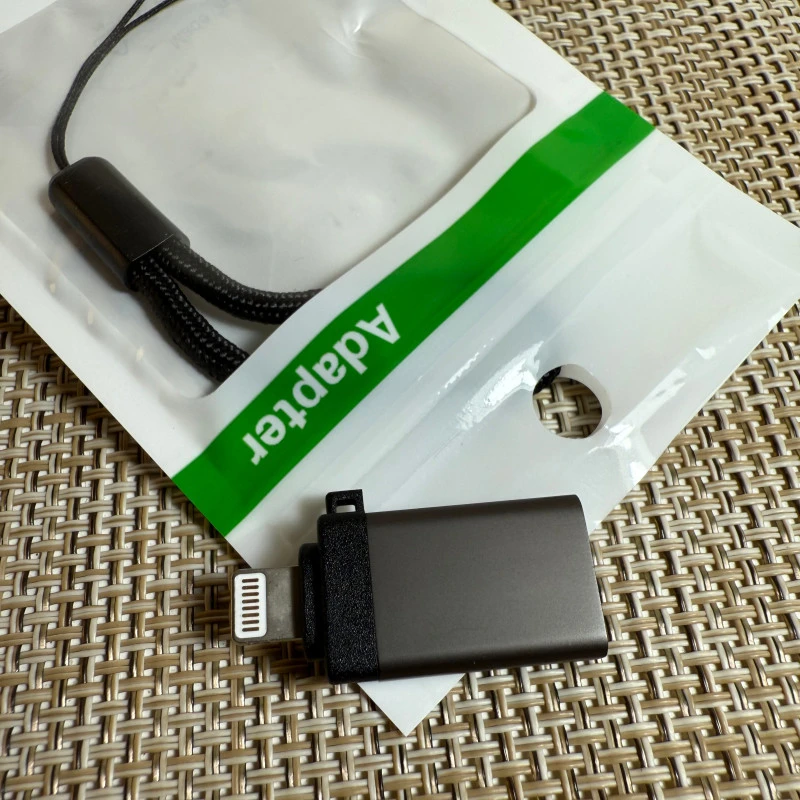 Lighting锌合金OTG转接头用于U盘