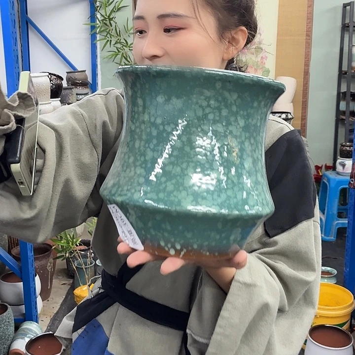 20×21 -粗陶花盆有孔-买买买