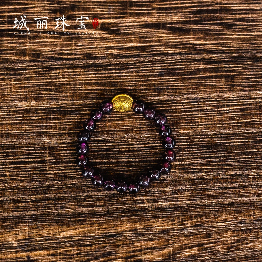 【富甲一方】18K石榴石富甲戒指/个ZJH-948