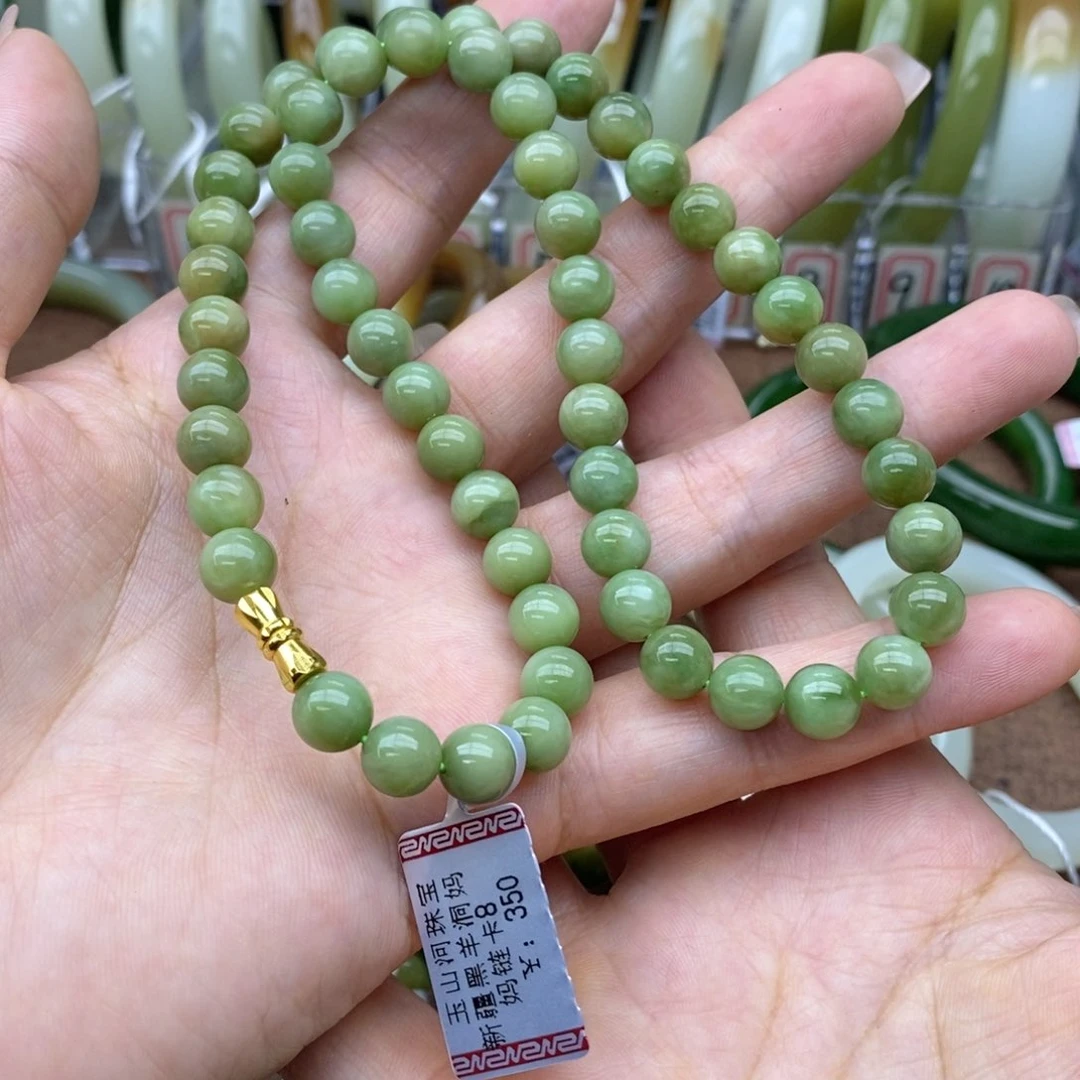 和田玉未镶嵌项链图**舞卡8